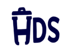 The logo for harvey 's disposal is green and white.