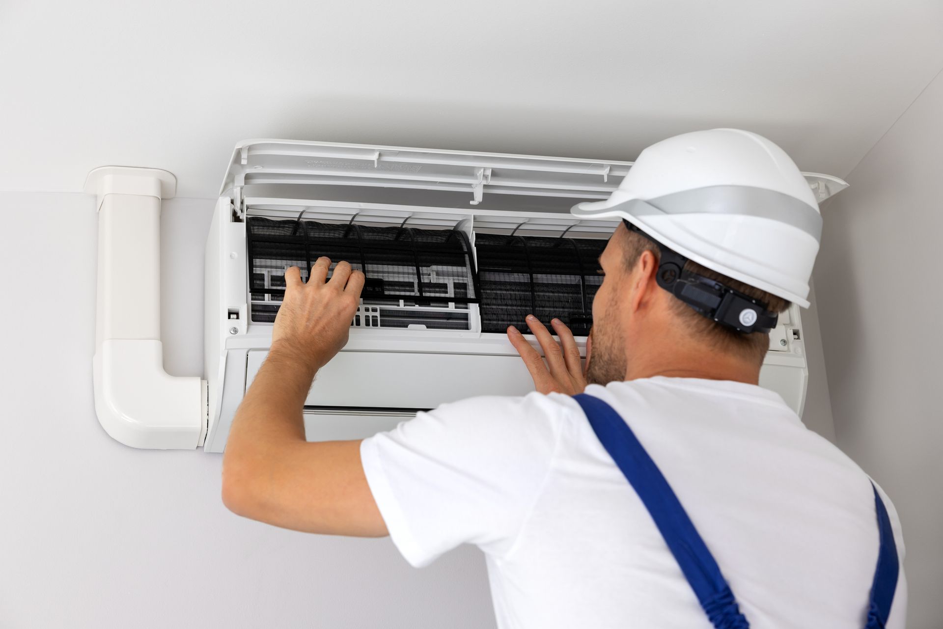 Air conditioning repair done by an air conditioning contractor.