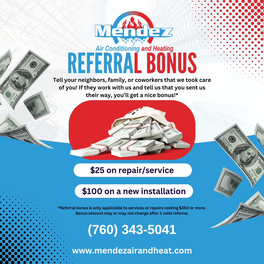 A Poster for A Referral Bonus with A Pile of Money Flying in The Air. A Poster for A Referral Bonus with A Pile of Money Flying in The Air.
