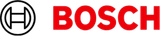 A Close up Of a Bosch Logo on A White Background