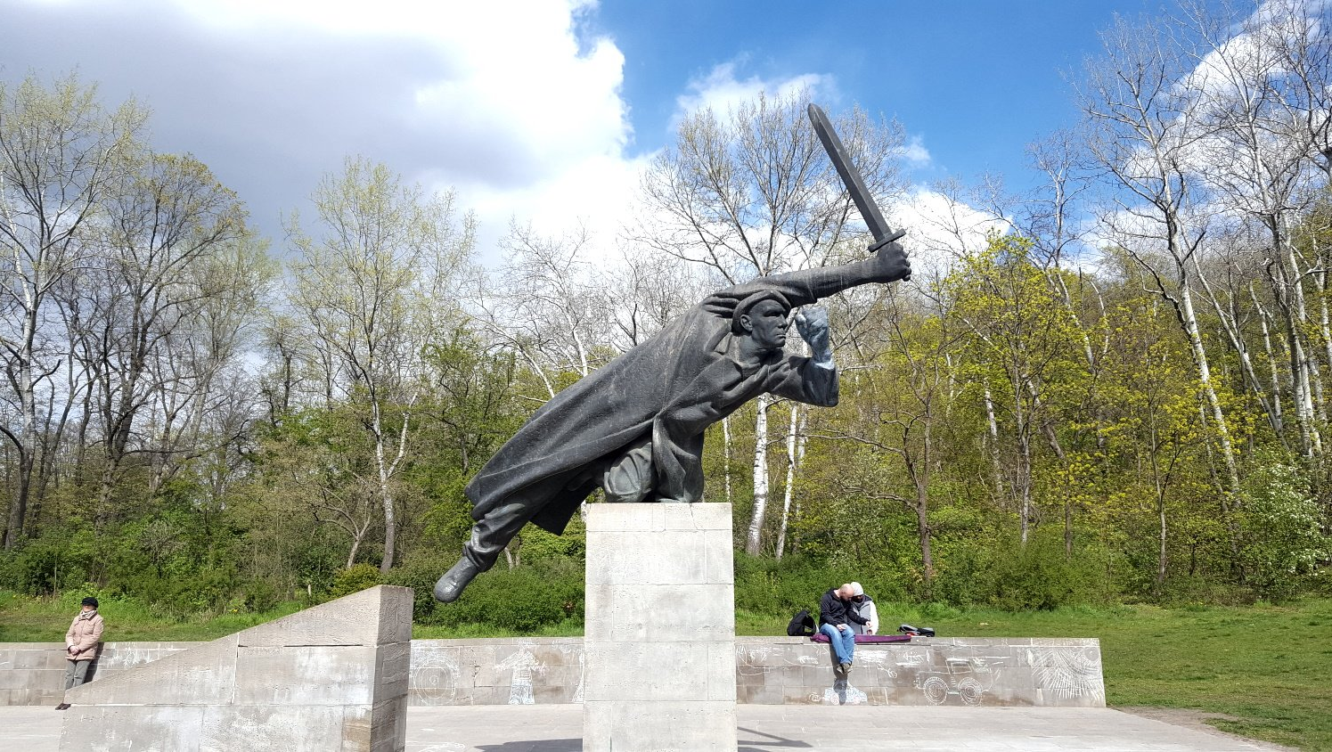 Spanienkämpfer Volkspark Friedrichshain in Berlin.Spanienkämpfer