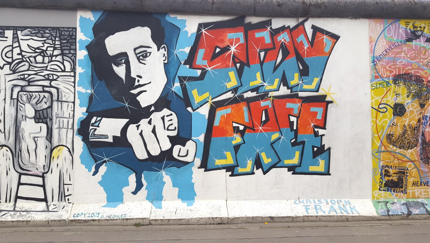 East Side Gallery Berliner Mauer. East Side Gallery.Stay free