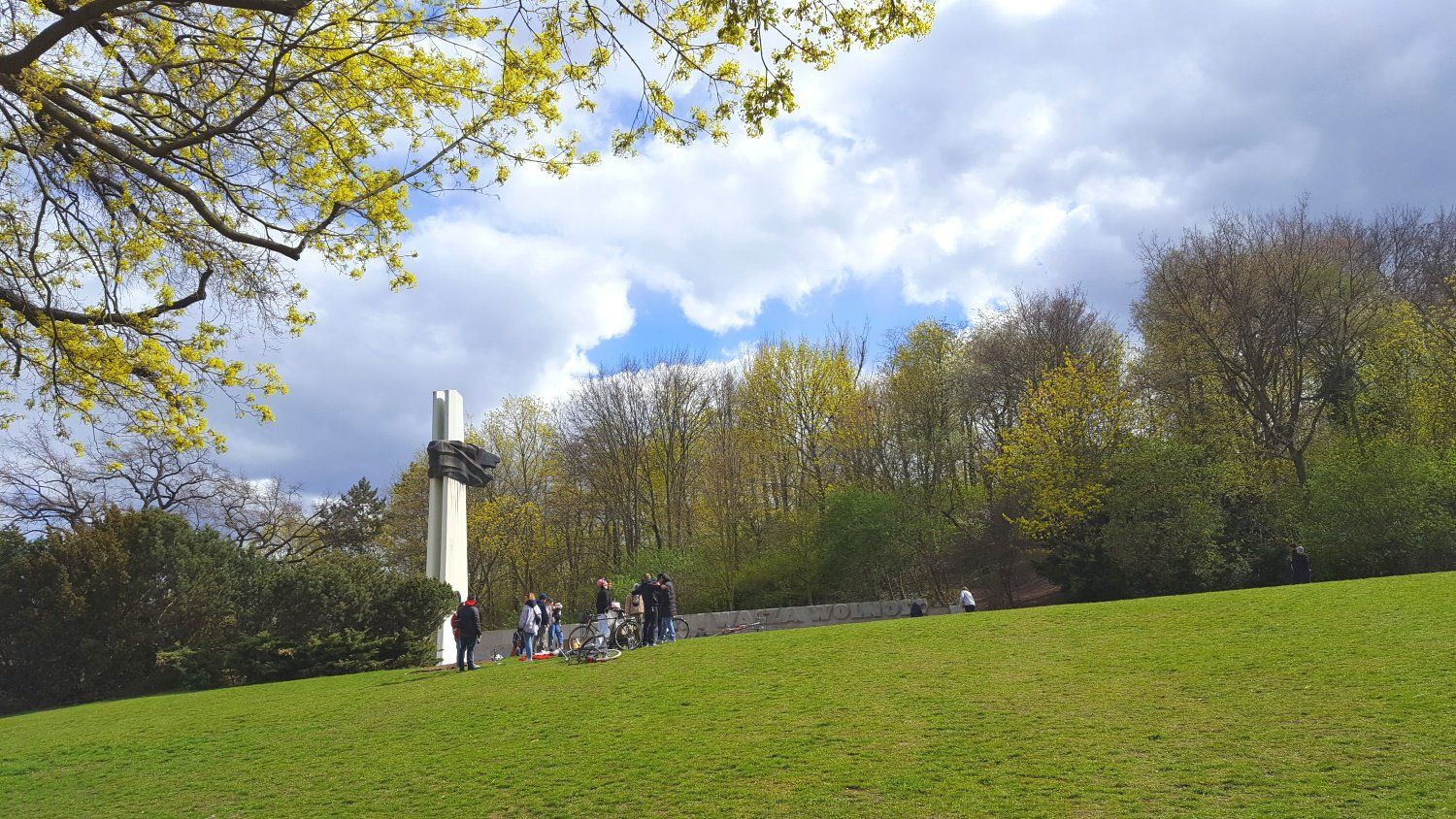 Denkmal des polnischen Soldaten Volkspark Friedrichshain in Berlin. Denkmal des polnischen Soldaten