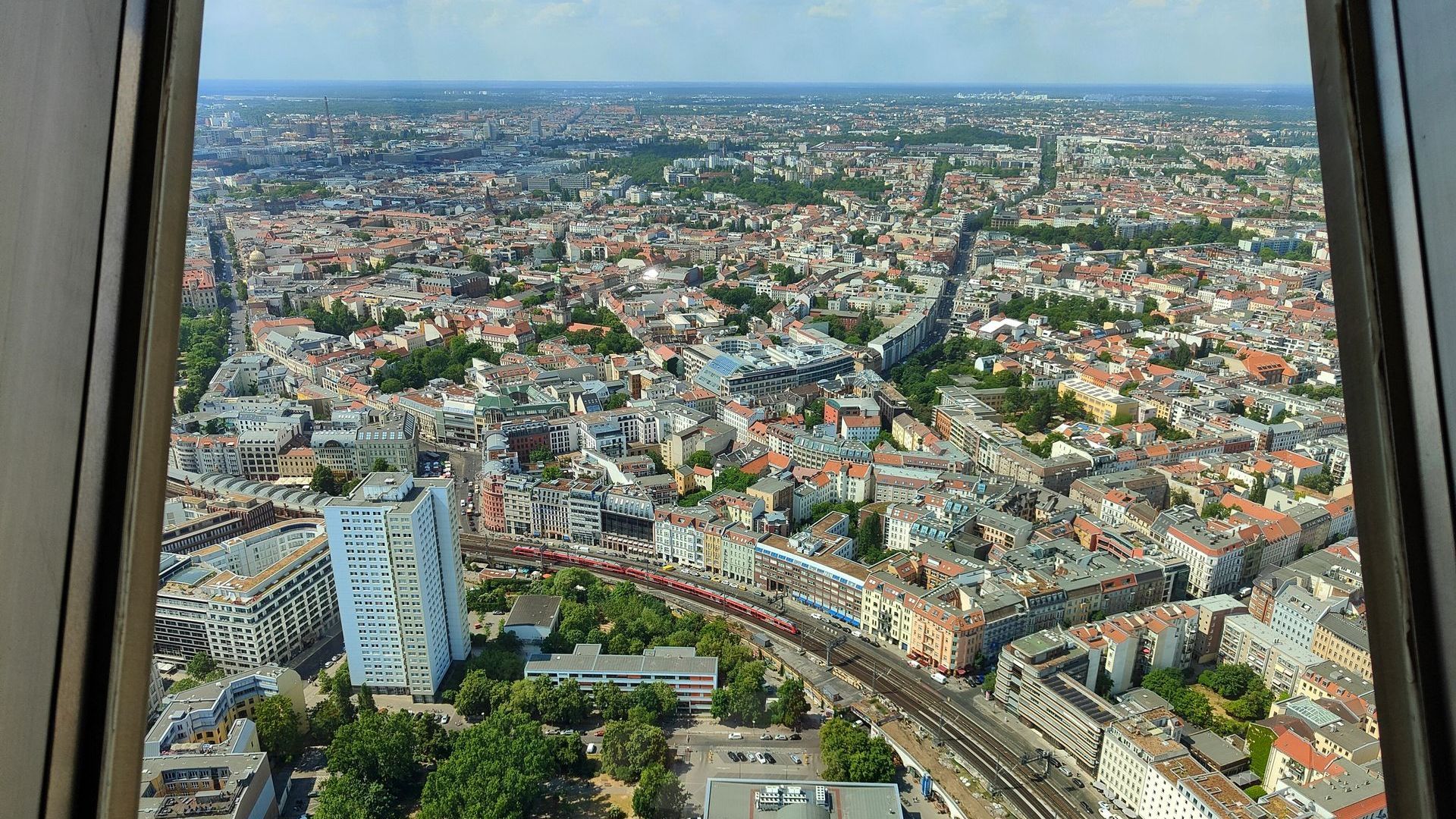 Fernsehturm Berlin Panorama Aussicht auf Berlin vom Fernsehturm