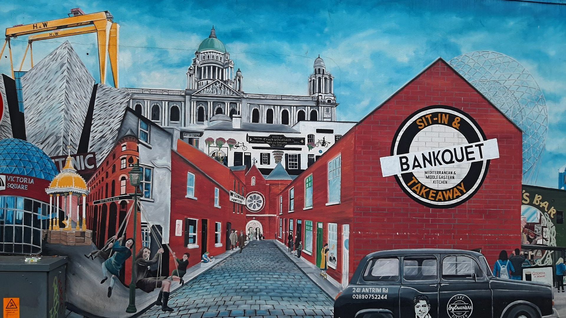 Graffiti Mural Graffiti Mural in Belfast Zentrum