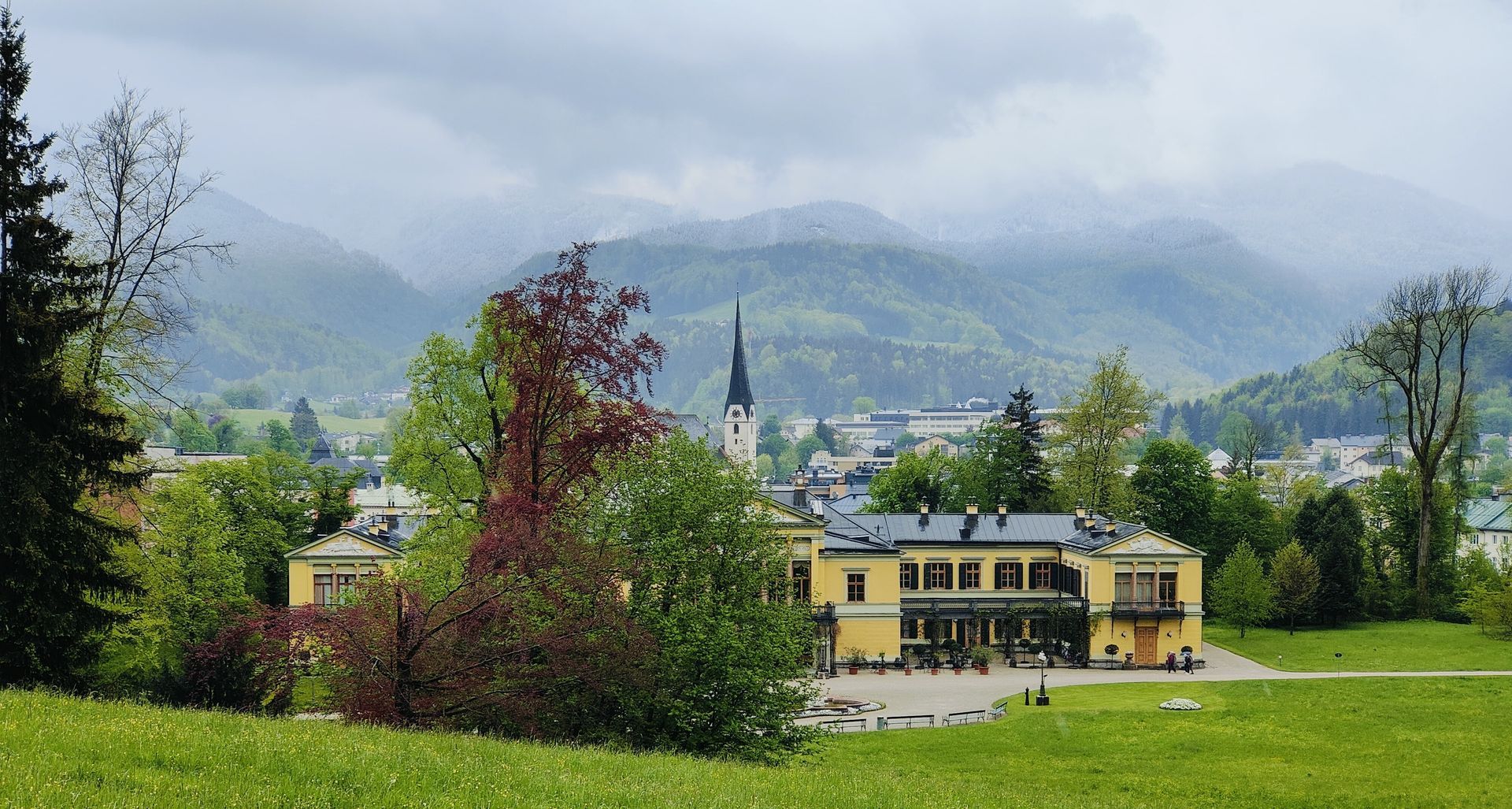 Kaiserpark Ausicht auf Bad Ischl und Kaiservilla