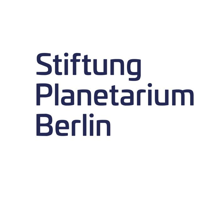 Logo der Stiftung Planetarium Berlin: dunkelblauer Text auf weißem Hintergrund.