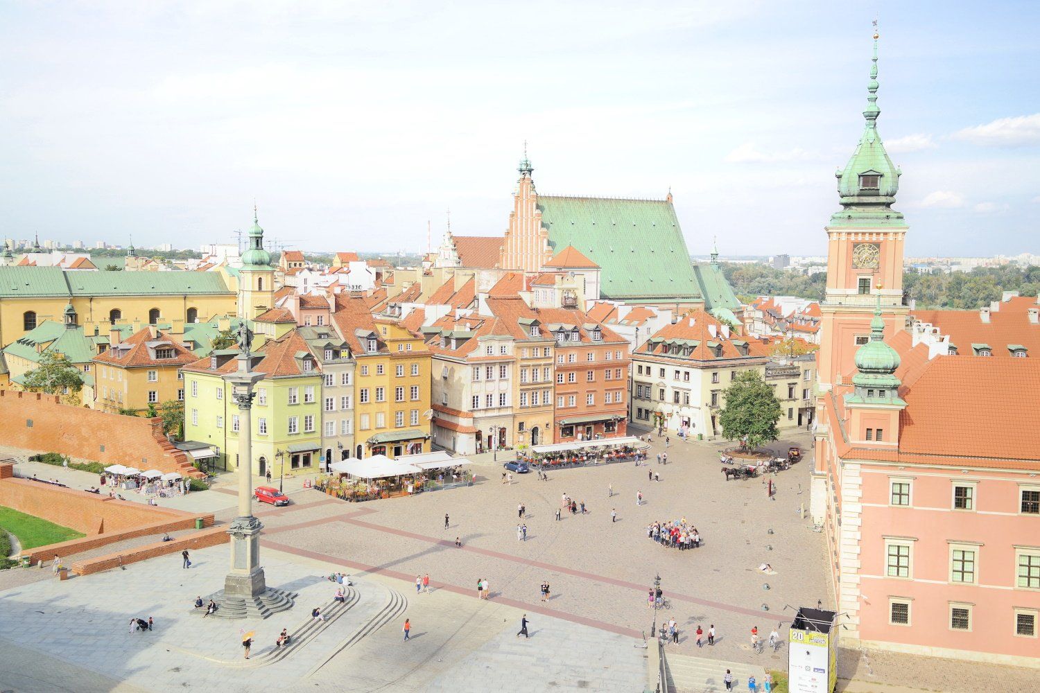 Warschauer Königsschloss. Hauptplatz Warschau
