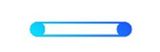 A blue and white loading bar on a white background.