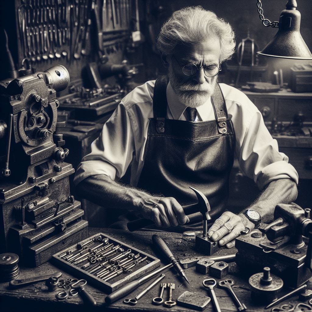 Old Locksmith Working | Aberdeen Locksmith | AK24HOUR