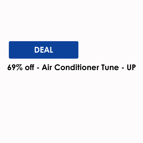Deal: 69% off Air Conditioner Tune-Up. Blue button.