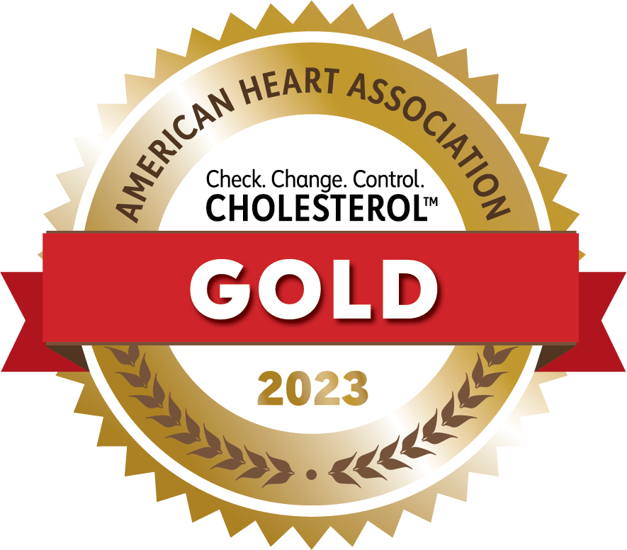 A gold award from the american heart association
