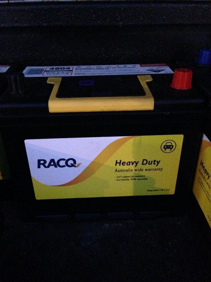Racq Heavy Duty Battery Sits in a Black Box — Kirra Mechanical in Coolangatta, QLD