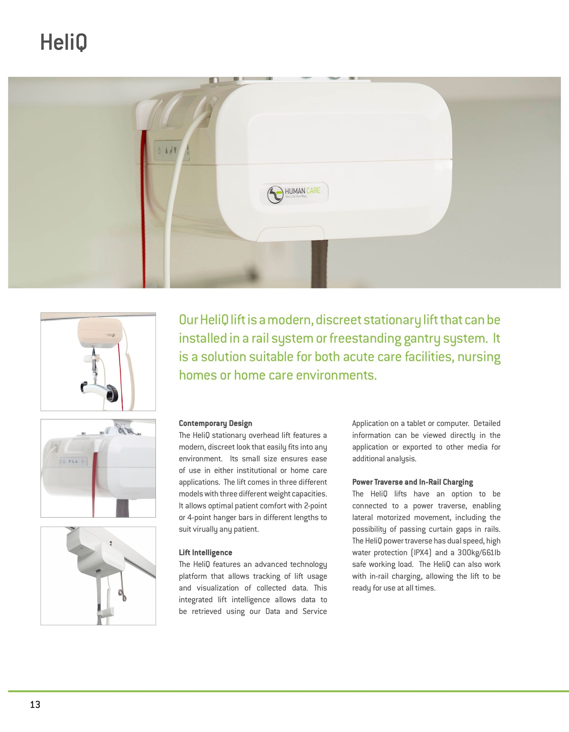 Image from a catalog about the HeloQ lift system.