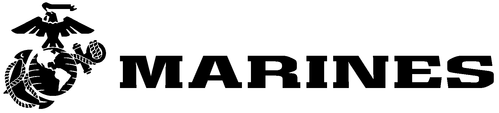 A black and white logo for the united states marines.
