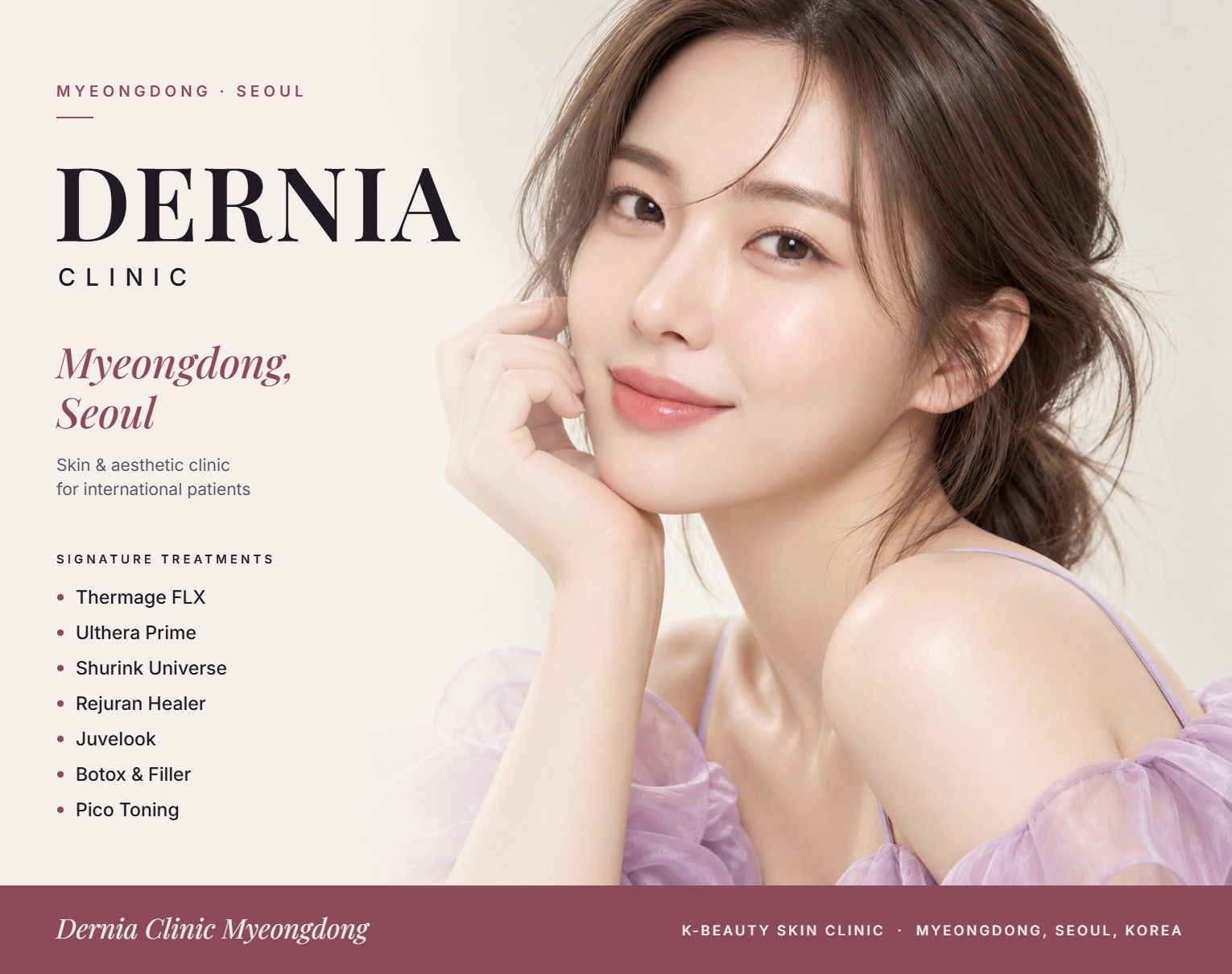 Dernia Clinic Myeongdong, Seoul - LDM Water Drop Lifting Price in Seoul
