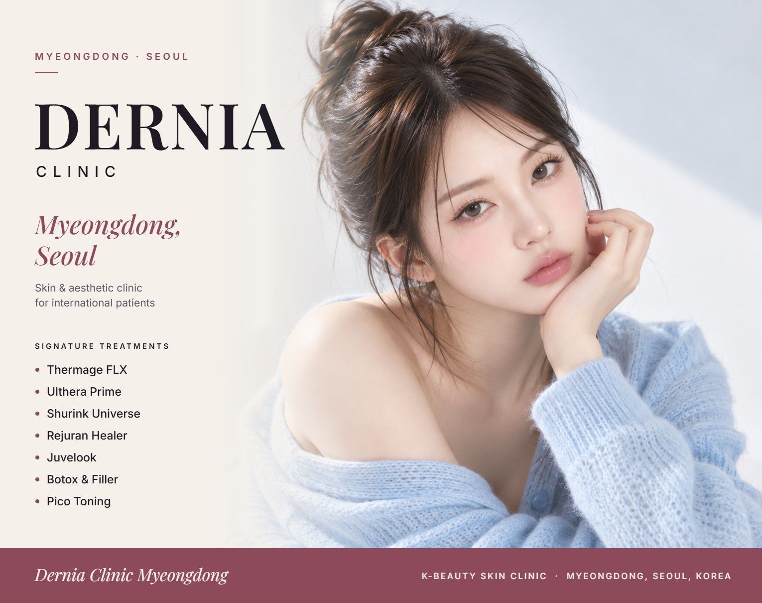 Dernia Clinic Myeongdong, Seoul - Crepey, Thinning Skin