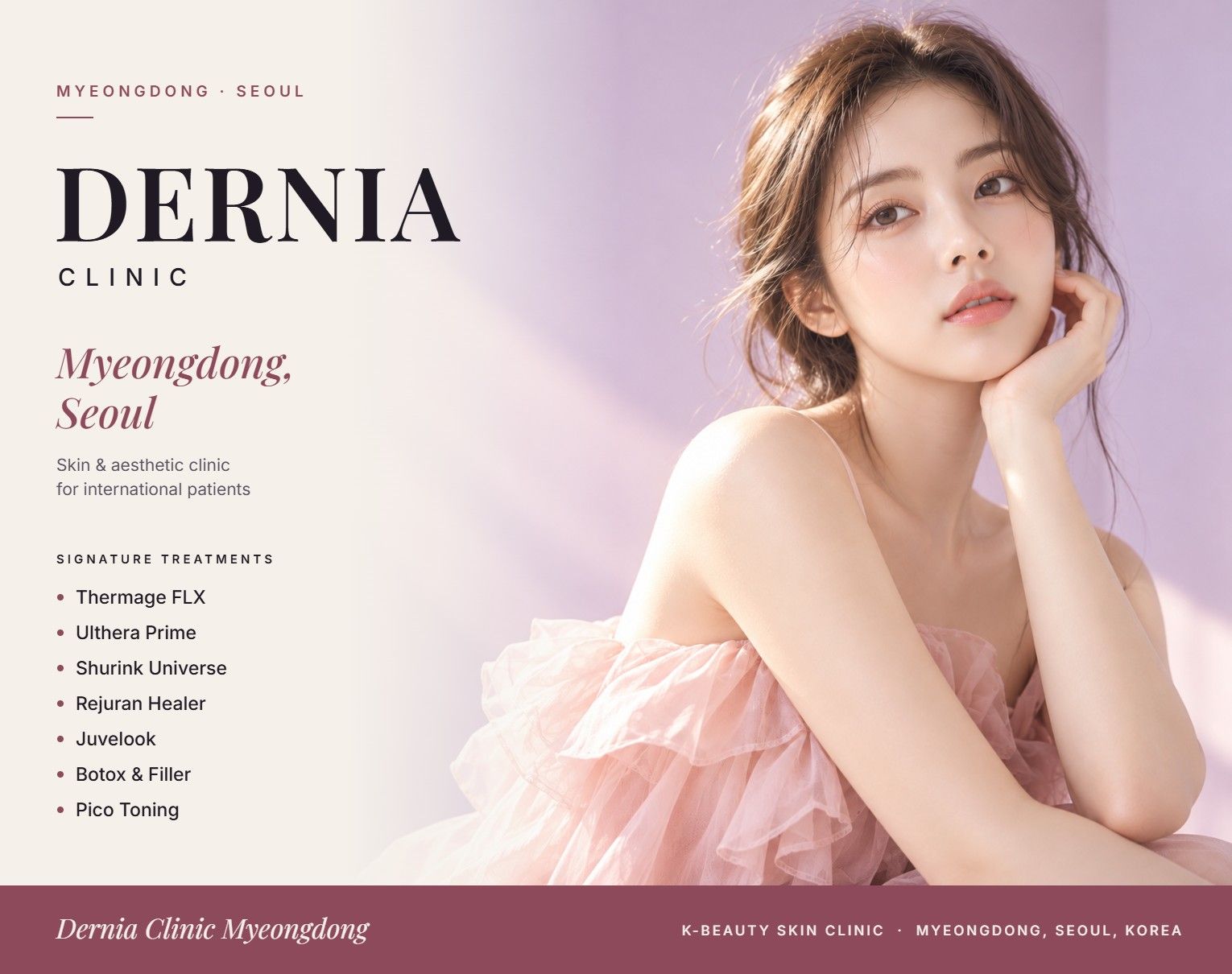 Dernia Clinic Myeongdong, Seoul - Under-Eye (Tear Trough) Filler vs Rejuran Eye (Rejuran I)