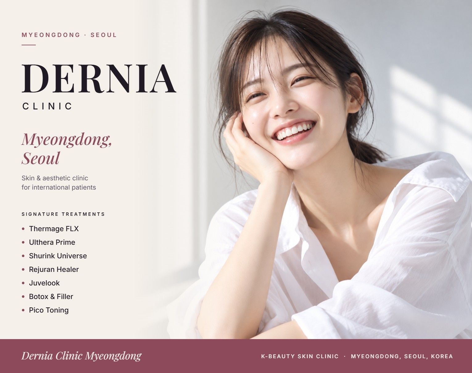Dernia Clinic Myeongdong, Seoul - Ulthera Prime (Ultherapy) Price in Seoul