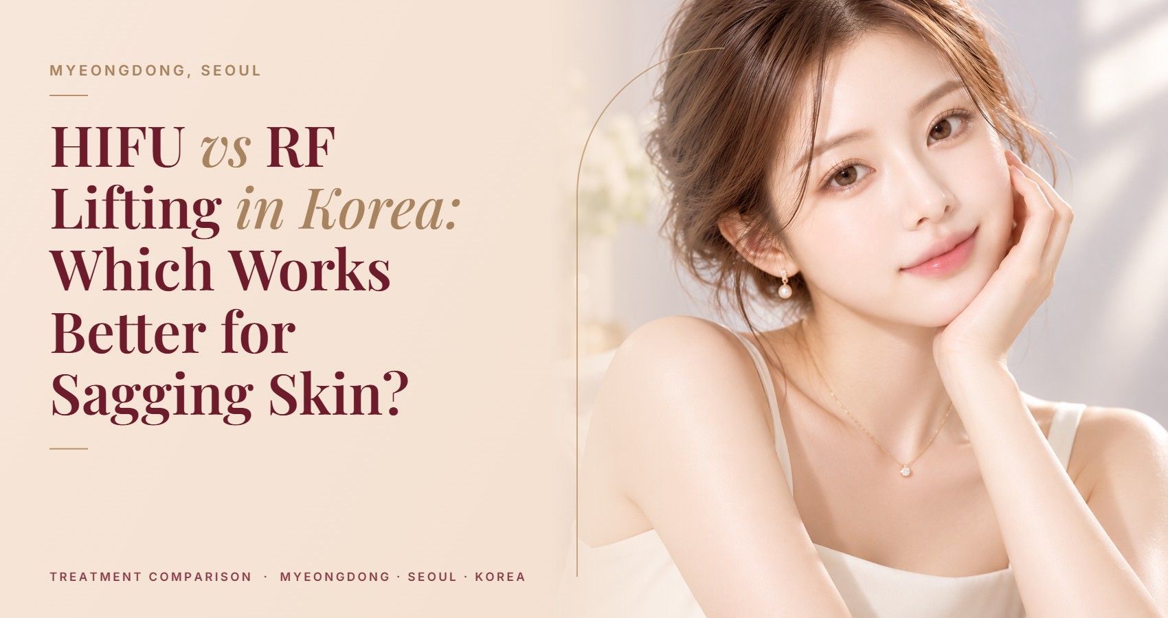 HIFU vs RF Lifting in Korea: Which Works Better for Sagging Skin? — Myeongdong, Seoul