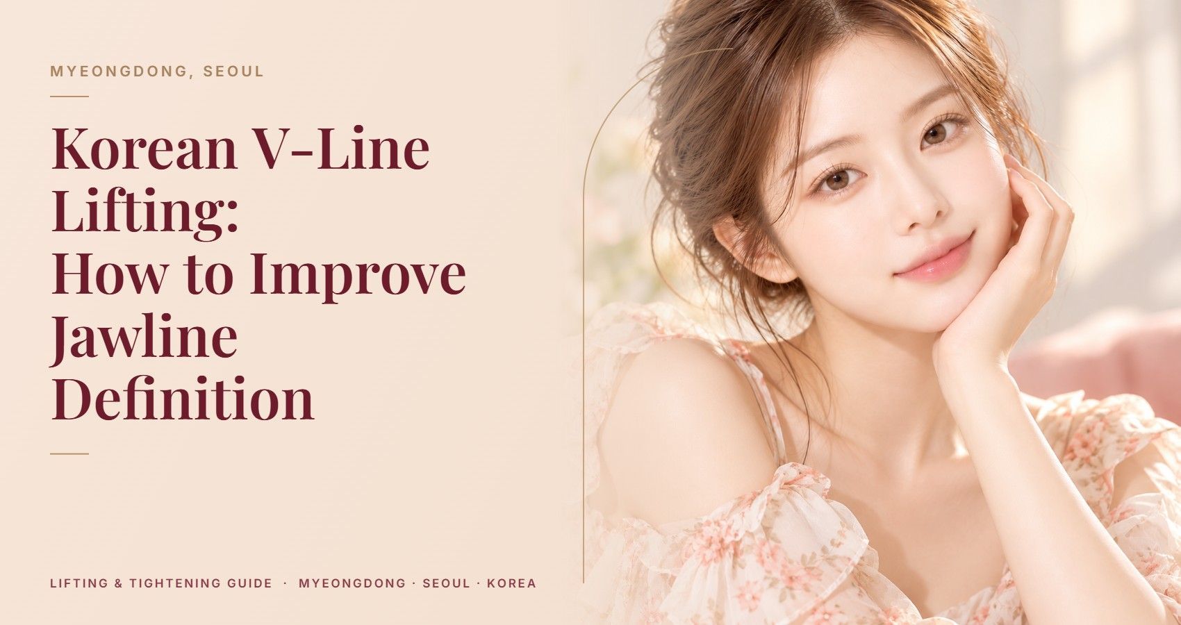 Korean V-Line Lifting: How to Improve Jawline Definition — Myeongdong, Seoul