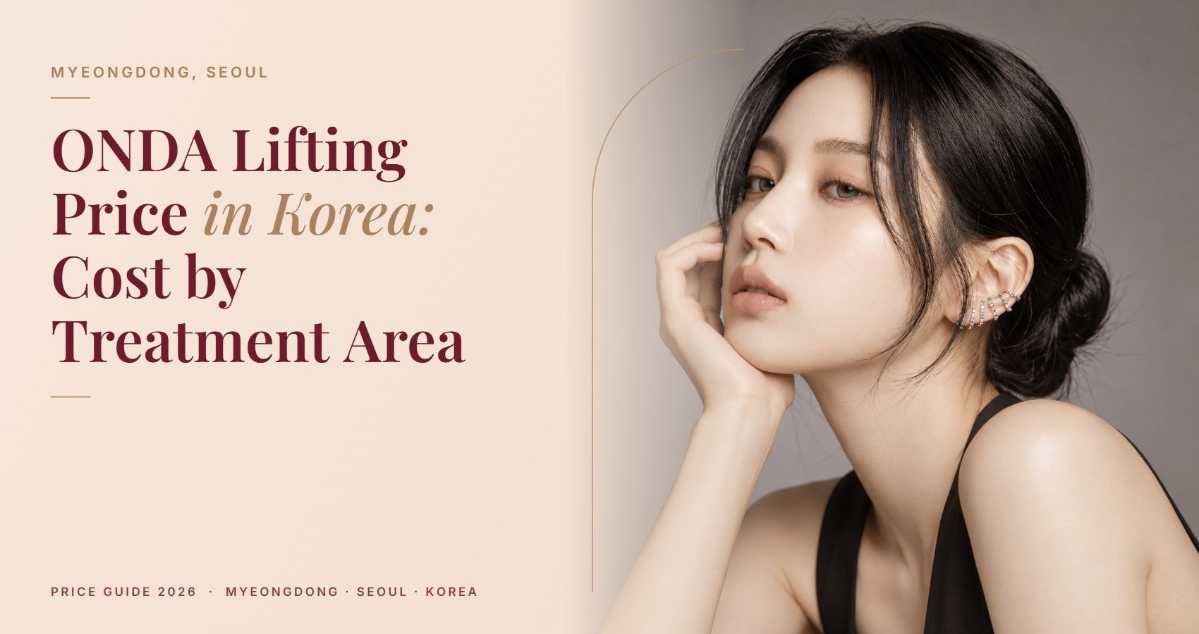 ONDA Lifting Price in Korea: Cost by Treatment Area — Myeongdong, Seoul