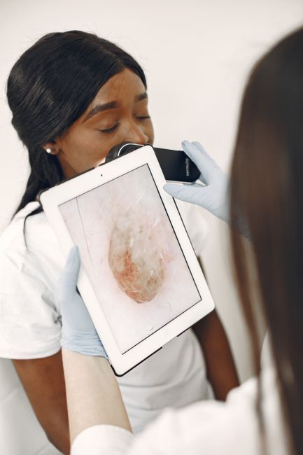 Doctor discussing pros and cons of treatments