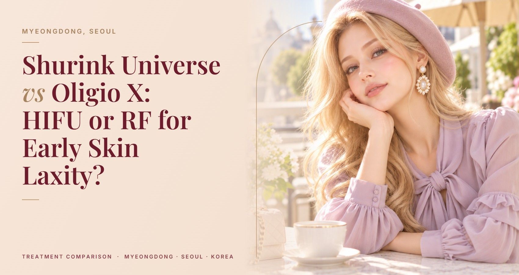 Shurink Universe vs Oligio X: HIFU or RF for Early Skin Laxity? — Myeongdong, Seoul