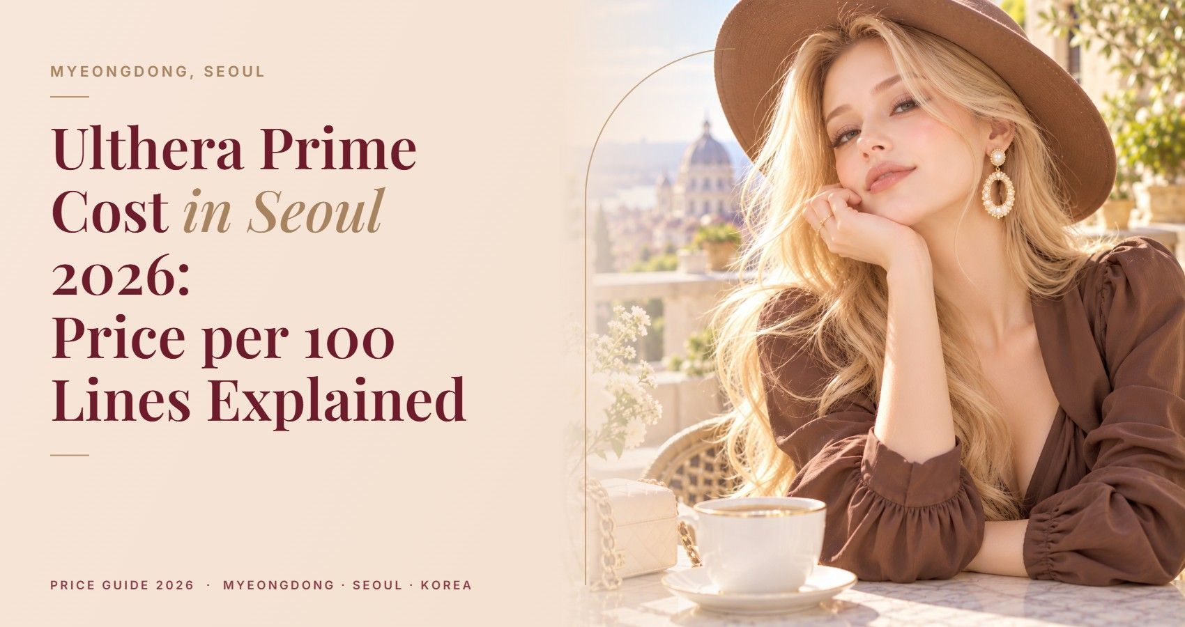 Ulthera Prime Cost in Seoul 2026: Price per 100 Lines Explained — Myeongdong, Seoul
