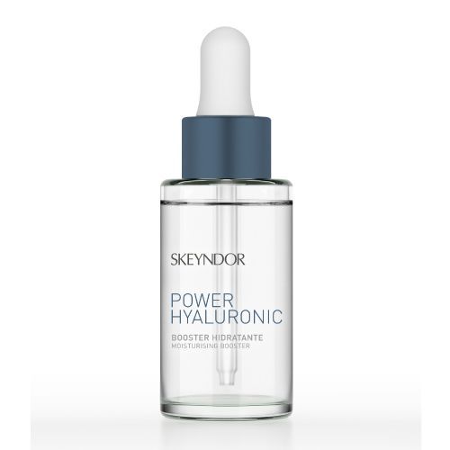 Una botella de skeyndor power hyaluronic booster hidratante