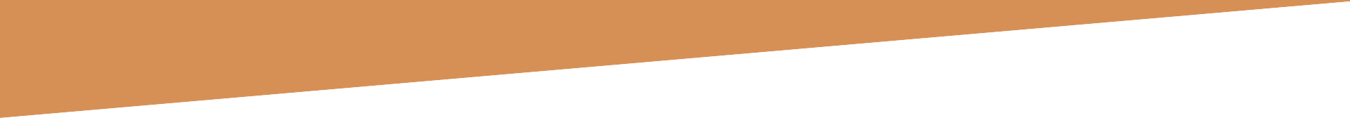 Orange banner with a white curved shape along the bottom edge.