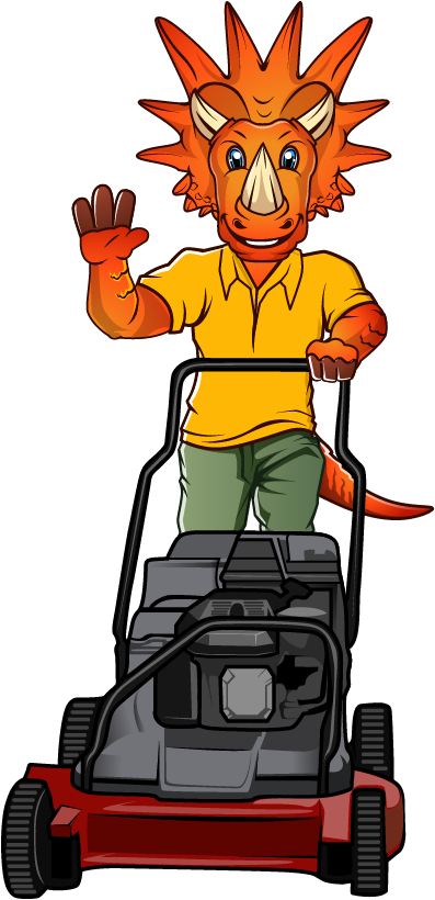 Lawnosaurs Lawn Care Mascot