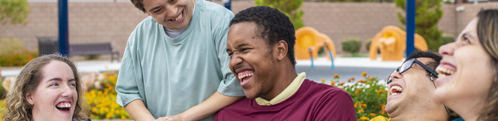 adults together laughing