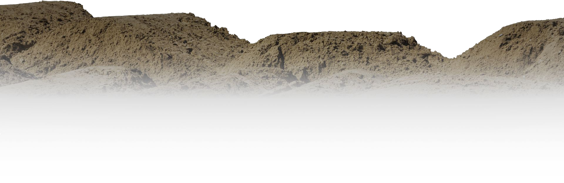 A pile of dirt is sitting on top of a white surface.