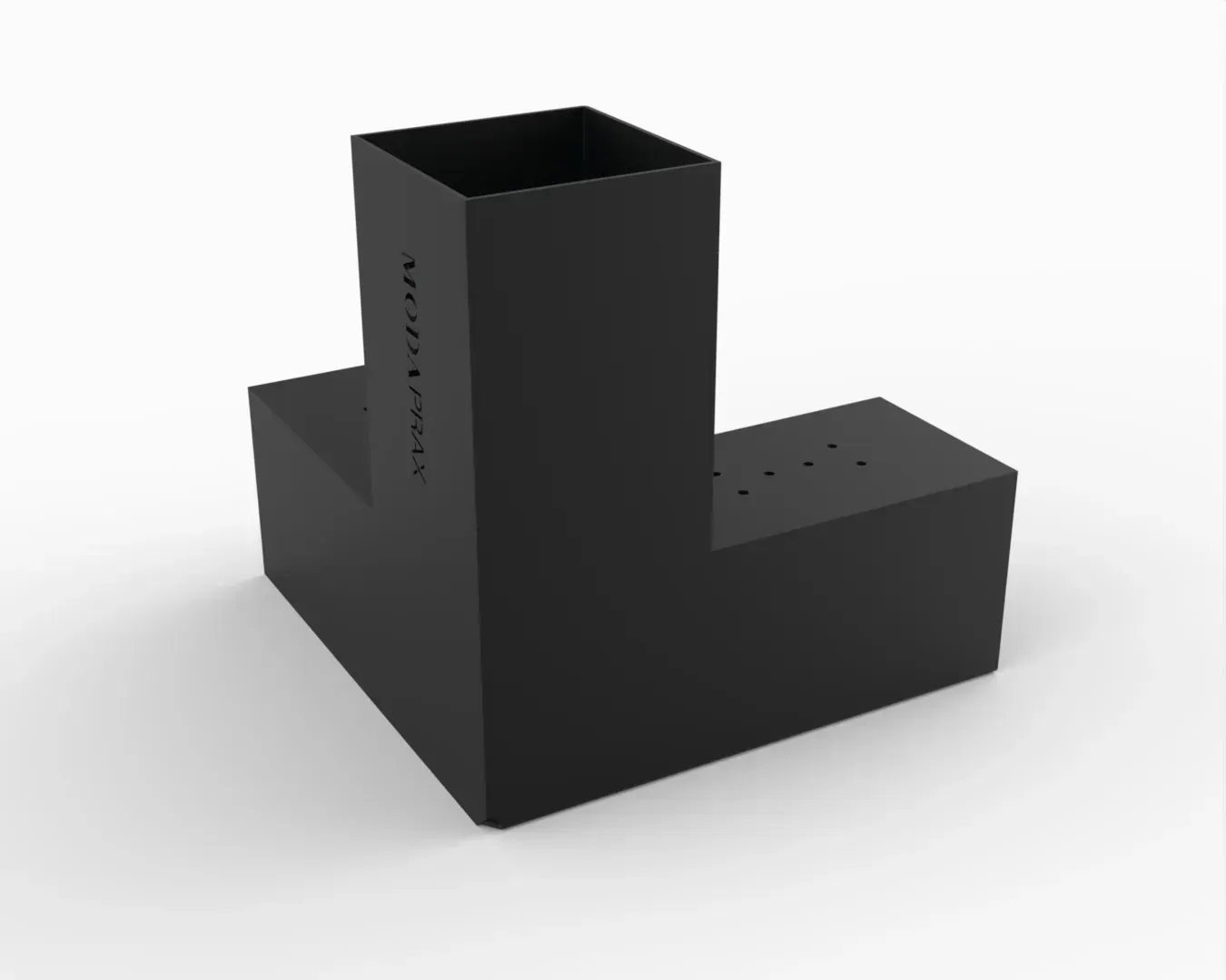 A black block with the letter l on it