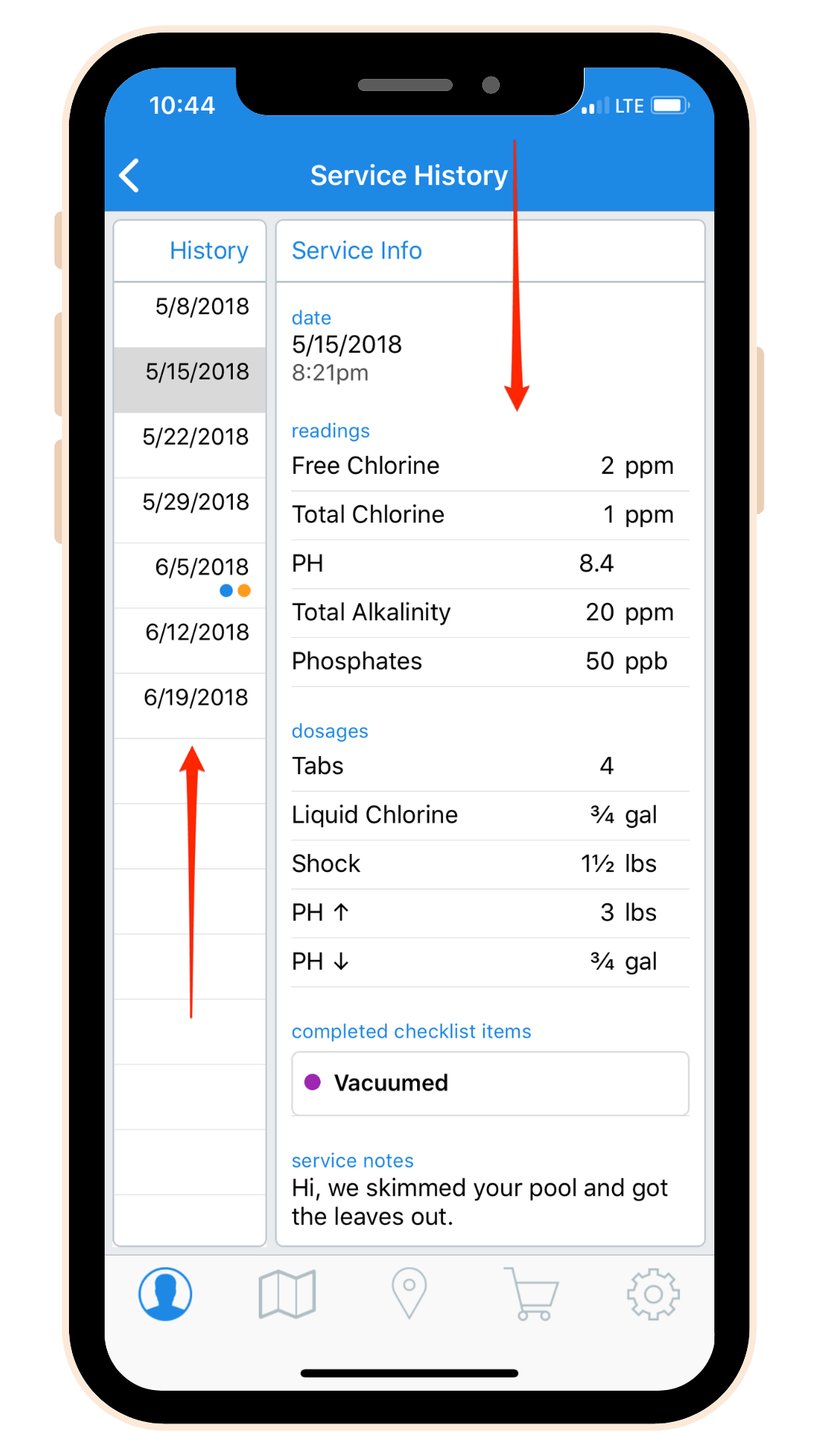 skimmer app | Wesley Chapel, FL | Calta's Clear Pools