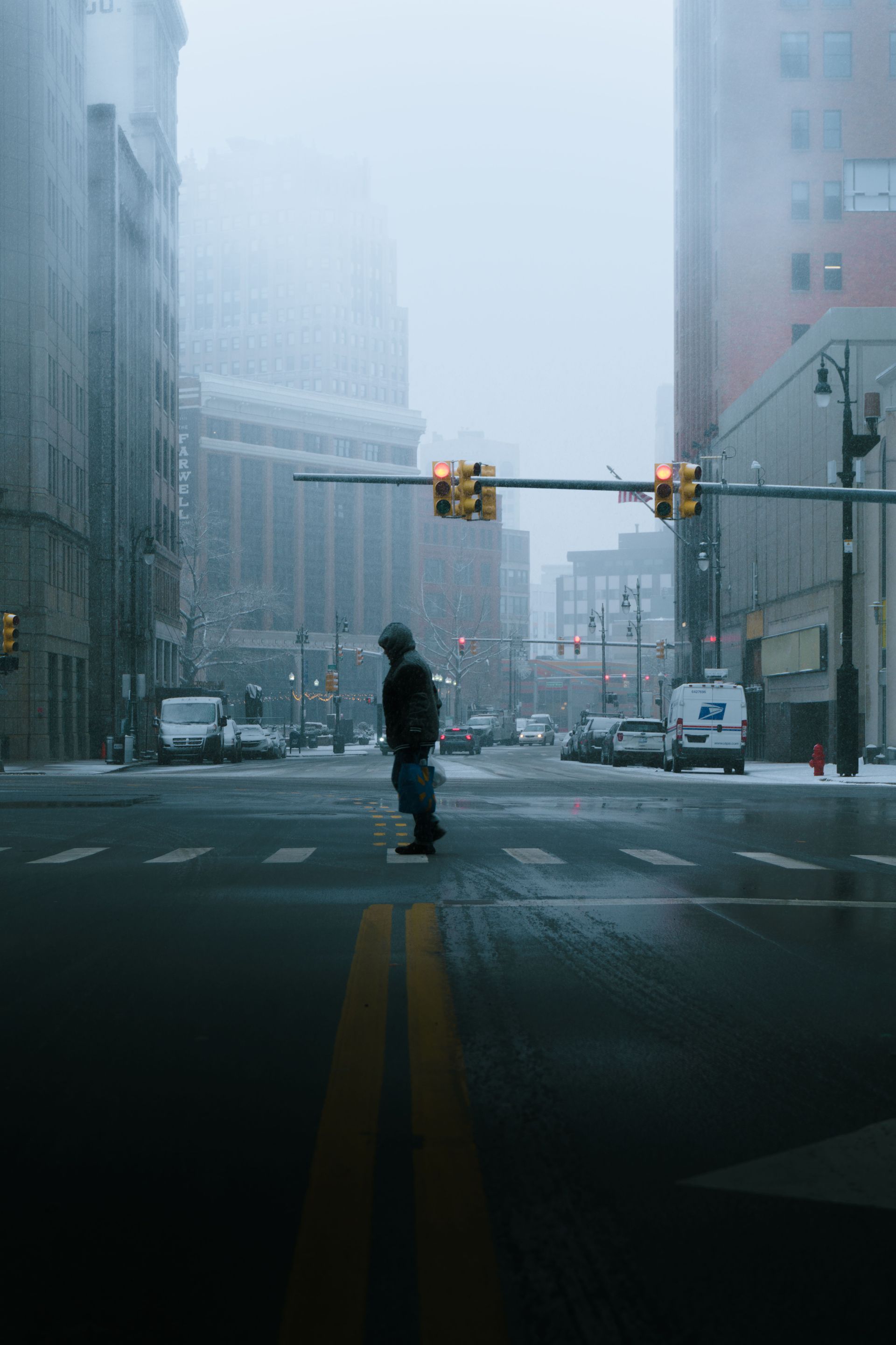 winter in detroit