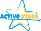 Home A blue and yellow logo for active stars