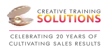 A logo for creative training solutions celebrating 20 years of cultivating sales results