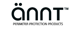 A black and white logo for perimeter protection products