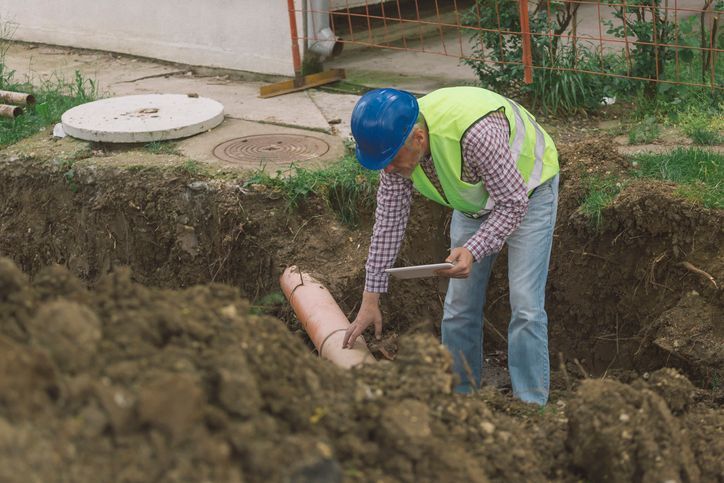 Worker Fixing the Road — Mareeba, QLD — FNQ Cable Locators