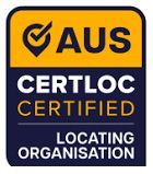Yellow and navy CERTLOC Certified badge;