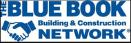 The blue book building and construction network logo
