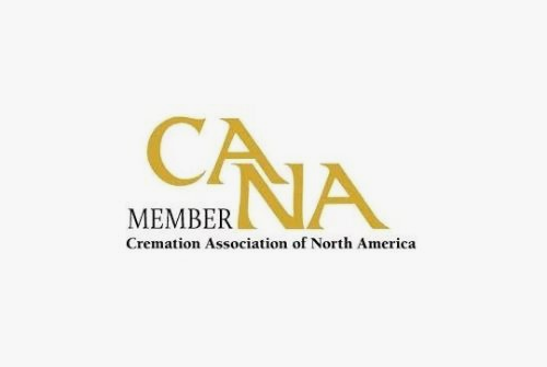 CANA member logo in gold and black for the Cremation Association of North America