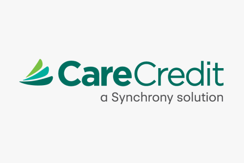 CareCredit logo with green and blue mark and the subtitle “a Synchrony solution”