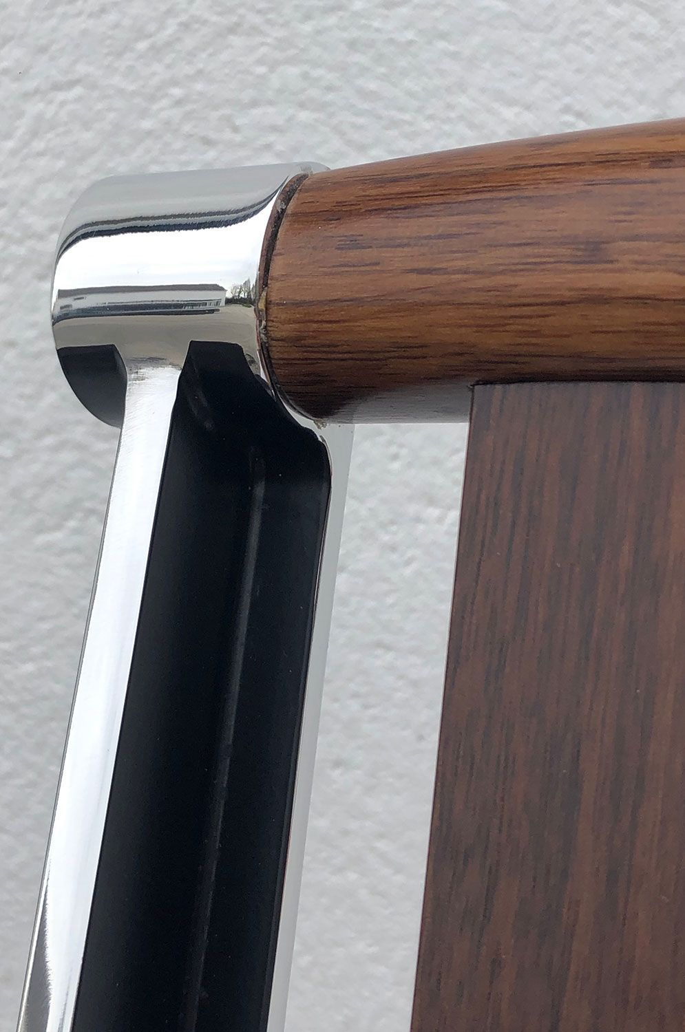 Mantide custom built walnut dining chair