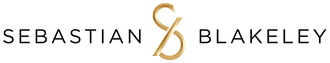 A logo for sebastian blakeley designs is shown on a white background.