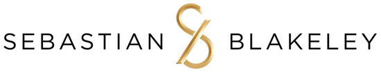 A logo for sebastian blakeley is shown on a white background.
