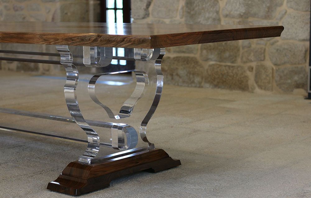 Flying Walnut Dining Table Designer Table Handcrafted by Sebastian Blakeley Designs