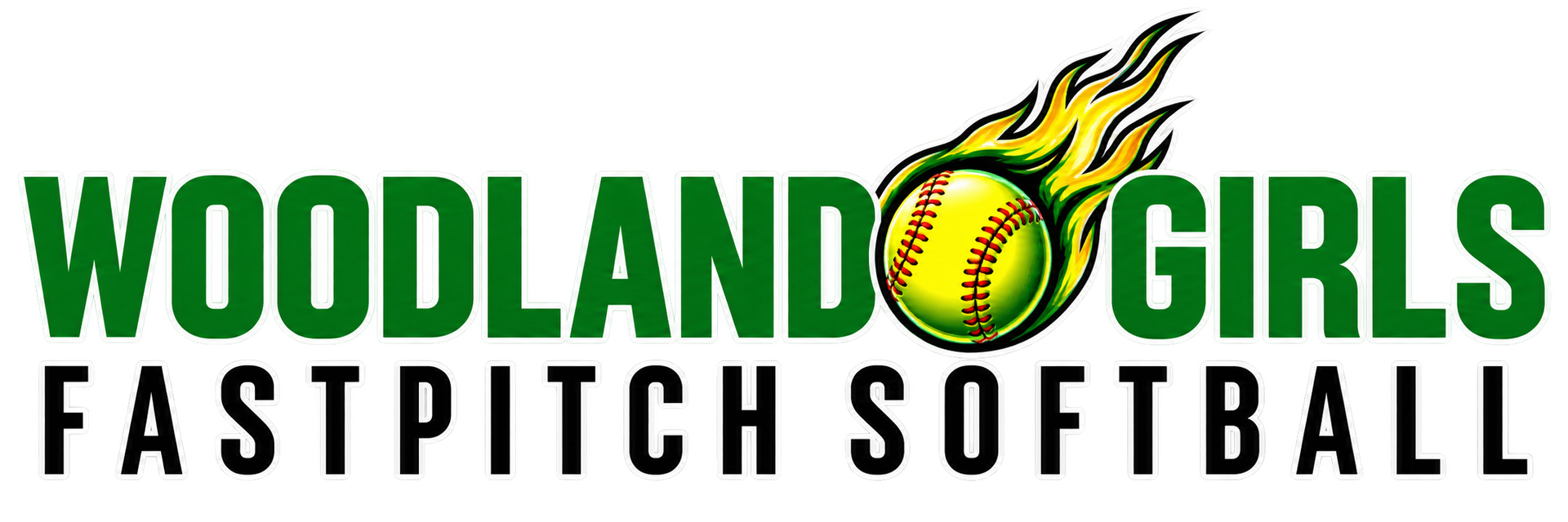 Woodland Girls Fastpitch Softball Logo